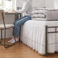thumbnail image 6 of Dorm Bedskirt Bed Skirt Twin Bed XL 25 Inch Drop, Easy Install Elastic Wrap Around Ruffle Dust Cover for College Beds, Machine Washable Bedding Skirt, 6 of 6