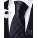 thumbnail image 5 of Set de corbatas Barry.Wang Classic Stripe Silk 150 cm 8,5 cm, 5 of 5