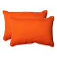 thumbnail image 2 of Pillow Perfect 496658 Sundeck Orange Surdimensionné Rectangle Jeter Oreiller (Lot de 2), 2 of 4
