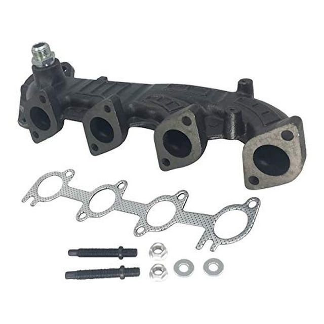 Left Driver Side Exhaust Manifold with Cylinder Head Gaskets - Compatible with 1999-2003 Ford F150 5.4L V8