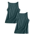thumbnail image 1 of Yubnlvae Débardeur Ample en Lin Sans Manches Grande Taille, Adapté pour L'Extérieur, Débardeur Respirant Sans Manches pour Femmes, Débardeur Décontracté, Liquidation! Uni, Col Rond, Vert, G, 1 of 5