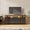 Black, variant on CazToi 63" 10 Drawers TV Stand with LED & Outlets Fabric Dresser Media Console Fits 75" TVs