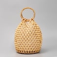 thumbnail image 1 of Zhuge Bolso de hombro tejido para mujer, bolso de mano tejido, bolso de mano tejido elegante para playa de verano, bolsos de hombro de 7,87 x 7,87 x 12,25 pulgadas (amarillo), 1 of 4