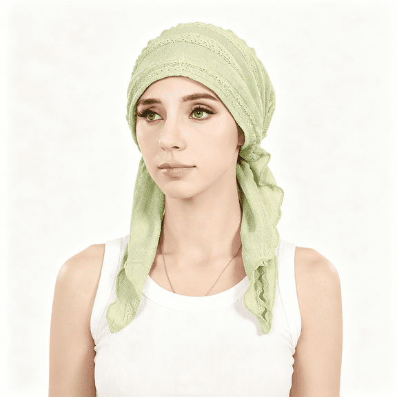 TELOLY Chemo Headwear for Women Pre-Tied Head Scarf Headwraps Soft Turbans Cancer Hats Chemo Beanie Coverings Scarves Ultra-Soft&Gentle Head Wraps for Women