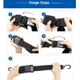 thumbnail image 5 of Boat Trailer Transom Tie Downs Straps 1200 LBS, Adjustable Boat Buckle Transom Tie Downs to Trailer, Marine, Jet ski, Pontoon, with Quick Release Buckle & Anti-Scratch Hooks, 5 of 5