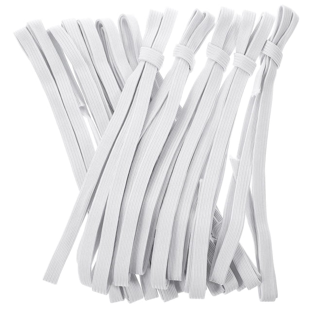 IFANLANDOR 10Pcs Everyday Use Elastic Bands Rubber Bands White Doublelayered Thickened Design For Holding Books