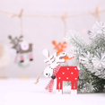 thumbnail image 4 of 5 Piezas Colgantes de Reno JM decoraciones de Árbol de Navidad 10 x 9 x 0,4 cm, 4 of 5