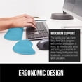 thumbnail image 4 of PINHEN Silky Gel Memory Foam Wrist Rest for Computer Keyboard, Mouse, Ergonomic Design for Typing Pain Relief, Desk Pads Support Hand, Arm, Mousepad Rests, Stain Resistant, 2 Piece Pad, 4 of 9