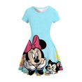 thumbnail image 1 of 2022 nuevo vestido de princesa de verano para niñas Disney Mickey Mouse lindo estampado de manga corta vestido de fiesta para niños 3-16150 heqiyong CONDUJO, 1 of 2