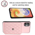 thumbnail image 4 of Allytech Galaxy A04E Wallet Case with Shoulder Strap, Luxury PU Leather RFID Blocking Protectve Anti-Scratch Bumper Cards Slots Magnetic Closure Phone Case Cover for Samsung Galaxy A04E, Pink, 4 of 9