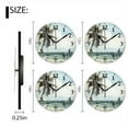 thumbnail image 2 of Battery Operated Analog Wall Clocks Non-Ticking Silent Modern Clock Decorative for Home,Office-Isolated Palm Tree On The Beach With Muted Colors(10inch), 2 of 4