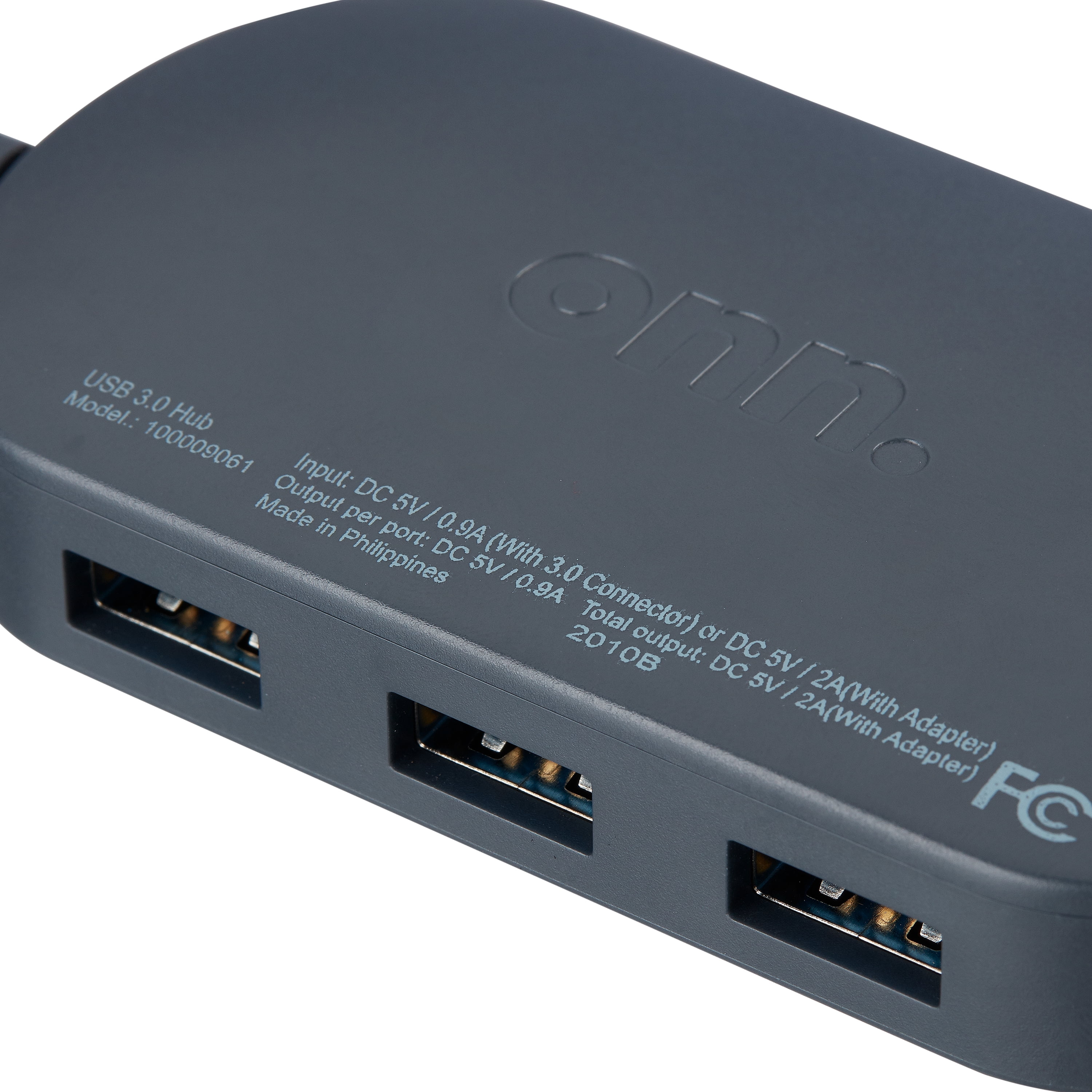 ONVIAN 3 Port USB Hub High Speed Splitter Plug and Play Bus Powered, Black