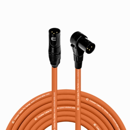 Coluber Cable 3-Pin M-Right Angle Balanced XLR Cable - Premium Cord 75ft