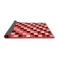 thumbnail image 2 of Ahgly Company Indoor Square Checkered Red Modern Area Rugs, 8' Square, 2 of 4