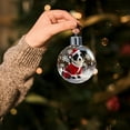 thumbnail image 5 of Christmas Dog Snow Globe Ornament - Festive Puppy Themed Decor, Charming Holiday Accent for Home Desks & Christmas Tree Decorations, D, 1pcs, 5 of 6