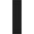 thumbnail image 5 of Ekena Millwork 16 1/8"W x 58"H True Fit PVC Three Board Joined Board-n-Batten Shutters, Black (Per Pair - Hardware Not Included), 5 of 9