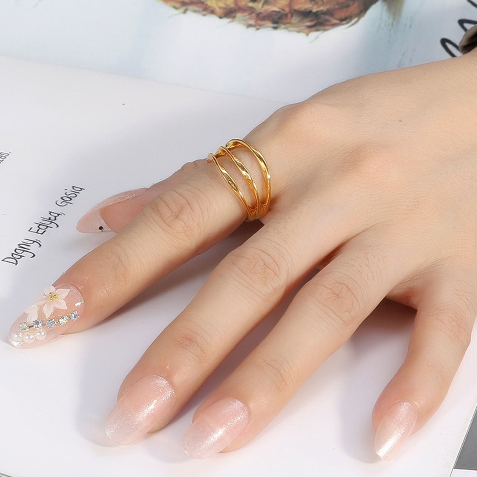 Pack of 3 Rings - Gold Platted Artificial Rings For Girls Online Shopping &  Price in Pakistan