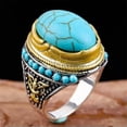 thumbnail image 4 of HOOUN 925 Silver Rings Women Turkish Handmade Ring Wedding Party Jewelry Size 6-10-#14-7, 4 of 4