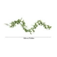 thumbnail image 3 of 6ft Phoenix Tail Peony Artificial Garland Spring Floral Decoration Wedding Party Centerpiece Table Runner Decor Indoor Outdoor Hanging Garland Festive Floral Ornament, White, 1pc, 3 of 7