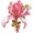 pink, variant on 1pc Vintage Pomegranate Flower Elf Brooch Big Luxury Floral Rhinestone Pin for Women Party Office