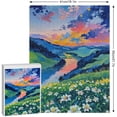 thumbnail image 2 of Jigsaw Puzzles for Adults 500 Piece - Mountains Park Stream Oil Painting Landscape Puzzle - Nature Puzzle - 500 Piece Puzzles for Adults and Families - Puzzle Crush, 2 of 8