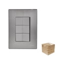 thumbnail image 1 of Placa Armada Inox 3 Apagadores Escalera 1 Modulo 10Pzs plateado 12cm, 1 of 3