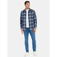thumbnail image 2 of George Men's & Big Men's Relaxed Fit Double Pocket Flannel Shirt, Sizes XS-3XLT, 2 of 5
