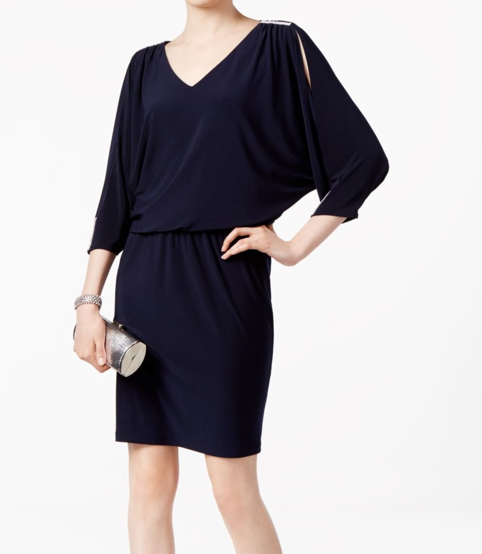 msk navy blue dress