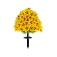 thumbnail image 2 of Artificial Butterfly Orchid, Staron 2026 Realistic Simulation Flower Ground Insertion, Plastic Decorative for Wedding Garden Outdoor Decor, Yellow, 2 of 6