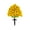Yellow, variant on Artificial Topiary Ball Tree with Faux Phalaenopsis Flowers 16in Faux Butterflys Orchid Bushes for Garden Yard Porch Home Decor