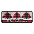 thumbnail image 1 of Kitchen Rug Set of 2 Absobent Christmas Kitchen Mats for Floor,Merry Christmas Red Buffalo Plaid Tree Kitchen Runner for Bathroom,Room Outdoor (47x17+30x17 Inches), 1 of 1