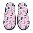 thumbnail image 2 of KLL Cartoon Poodle Dog Slippers for Women Men House Slip on Indoor Outdoor Bedroom Furry Fleece Lined Ladies Comfy Anti-Skid Rubber Hard Sole-Large, 2 of 8