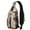 Beach Men Vaca, variant on Celestial Spacecraft Sling Backpack, Galaxy Rocket Star Moon Crossbody Daypack for Travel, Sci-Fi Aesthetic Bag