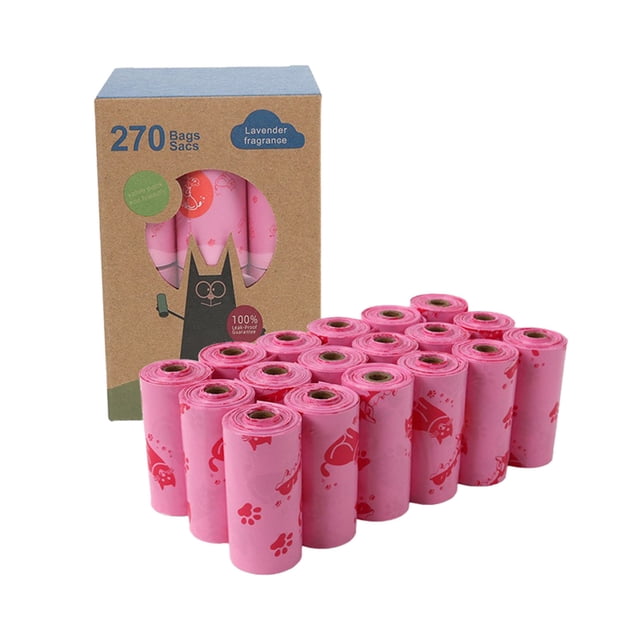 Biodegradable Pet Waste Bags with Scented Control for Dogs and Cats | Compostable EPI Material Indoor Outdoor Use