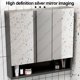 thumbnail image 4 of Tocador de baño multifuncional, mueble moderno con espejo, encimera negra integrada con lavabo de cerámica, muebles de baño, 4 of 4