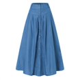thumbnail image 3 of Maxi Skirts Spring Womens Belt Solid Color Fashionable And Versatile Skirt Women's Outdoor Vacation Style Elegant Long Skirt, 3 of 7