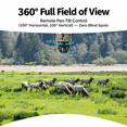 thumbnail image 4 of Conico 4G LTE Cellular Trail Camera, Solar Powered Game Camera, 4MP PTZ 360° Deer Camera, No WiFi, 4 of 10