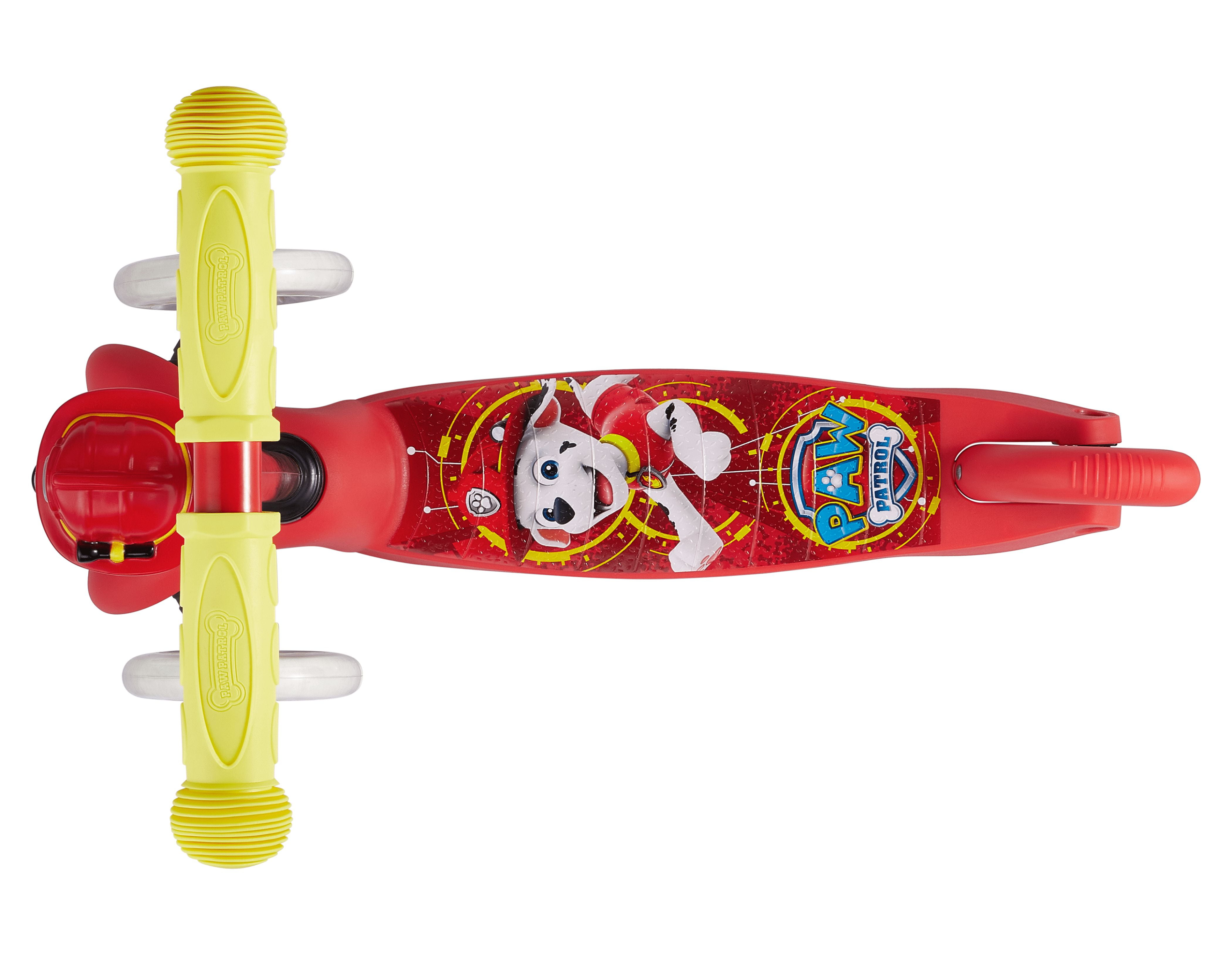 Paw Patrol Marshall Ride-N-Glide Buddies 3D Toddler Scooter, 3 Wheel Scooter for Kids Ages 3+, Red