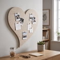 thumbnail image 6 of Heart Shaped Bulletin Board with Backing, Pin Board Tile for Wall Decor and Photo Display Board, 6 of 6