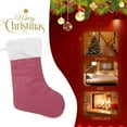 thumbnail image 4 of GZHJMY Christmas Stocking, Personalized Solid Color Large Candy Stocking Hanging Gift, 2 PCS Xmas Stockings Decoration for Family Holiday Party Ornaments Decor Fireplace, 4 of 7