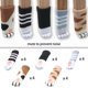 thumbnail image 3 of Pack of 20 Chair Socks, 5 Patterns, Knitted Furniture Socks, Cat, Anti-Scratch, Anti-Noise Chair Socks, Floor Protection for Desk, Sofa, Bed, Door Han, 3 of 5