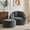 Grey, variant on Gericco 47" Microfiber Bean Bag Chair with Ottoman Memory Foam Filling No Assembly Required for Living Room Bedroom,Grey