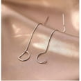 thumbnail image 5 of Solid 925 Sterling Silver Chain Dangle Earrings Tassel for Women Teens Long Dangle Earrings Minimalist Threader Earrings, 5 of 13