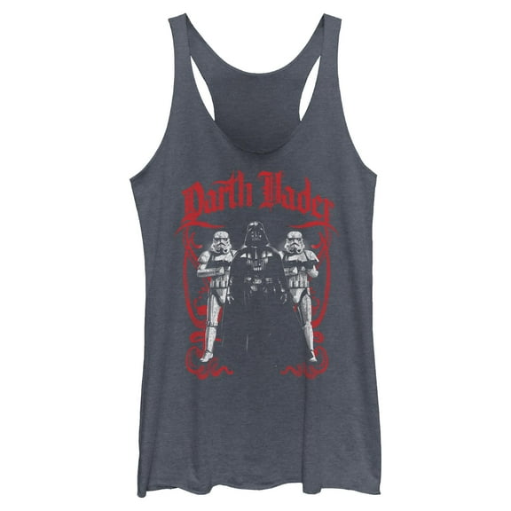 Womens Star Wars Darth Vader and Stormtrooper Pose Racerback Tank