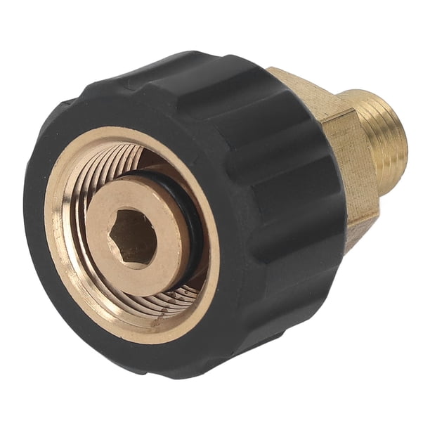 Adaptador De Lavadora De Presión 5000 PSI Adaptador De Goma De Latón, Adaptador De Rosca De Manguera M22 X 1.5 Mm, Kit De Conector De Lavadora De Presión Compacta Para La