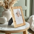 thumbnail image 4 of Beautiful 5x7 Burl Wood Photo Frame by Drew Barrymore– Elegant Natural Wood Design, Rectangular Picture Frame for Tabletop, Fits 5x7 Photos, 4 of 8