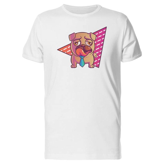 Cute Bored Office Pug Tee Men's -Image by Shutterstock