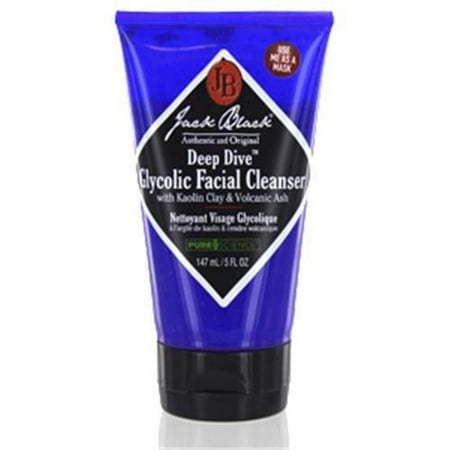 Jack Black Deep Dive Glycolic Facial Cleanser, Face Wash for Men, 5 Oz