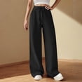 thumbnail image 3 of High Waist Dress Pants for Women Straight Leg Flare Slack Pant Stretchy Business Casual Work Office Trousers, 3 of 8