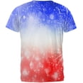 thumbnail image 2 of 4th of July American Fireworks All Over Adult T-Shirt - Medium, 2 of 2